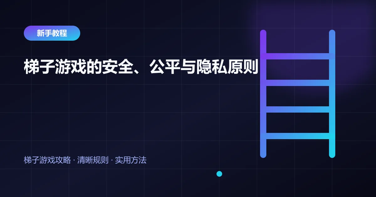 梯子游戏的安全、公平与隐私原则封面
